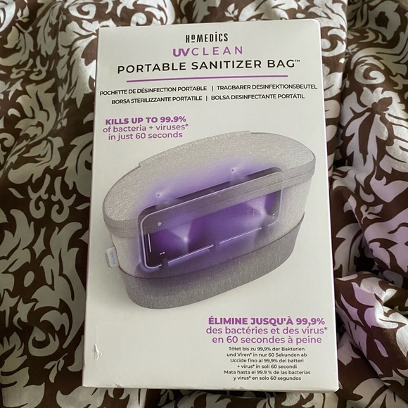 Homedics UV Clean Portable Sanitizer Bag – Rechargeable UV Light Sanitizer Box - Picture 8 of 11